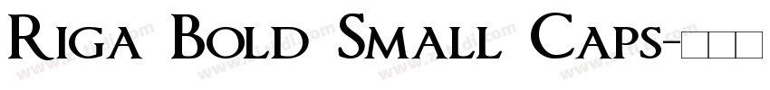 Riga Bold Small Caps字体转换 Riga Bold Small Caps字体转换